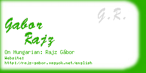 gabor rajz business card